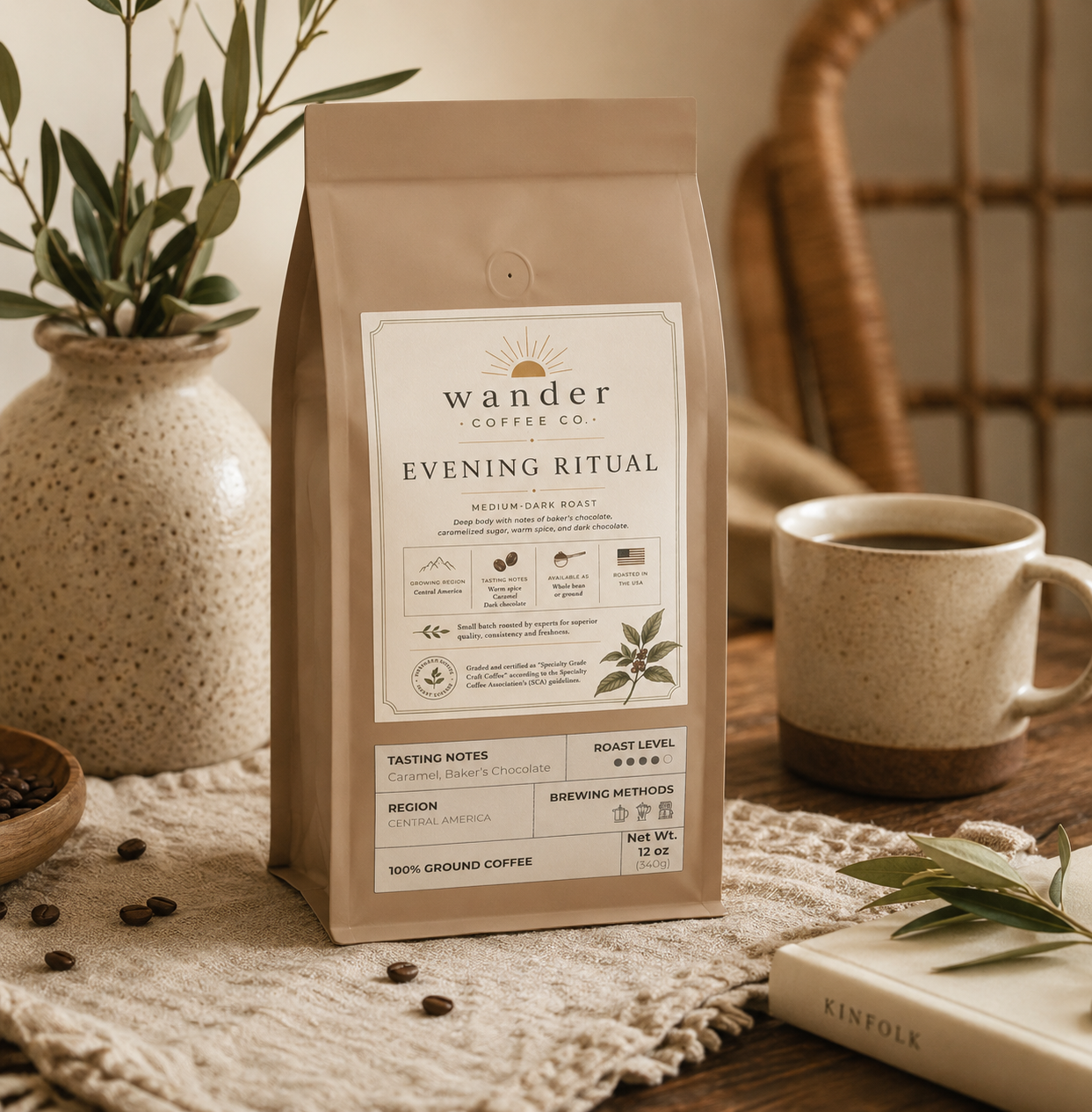 Wander Coffee Blend (Medium-Dark Roast)