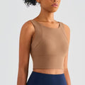 High-Neck Racerback Crop Top